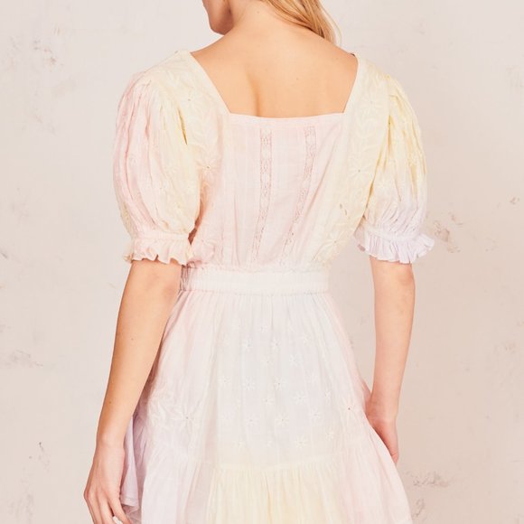 LoveShackFancy Tomasina embroidered dress multi S - Picture 7 of 16